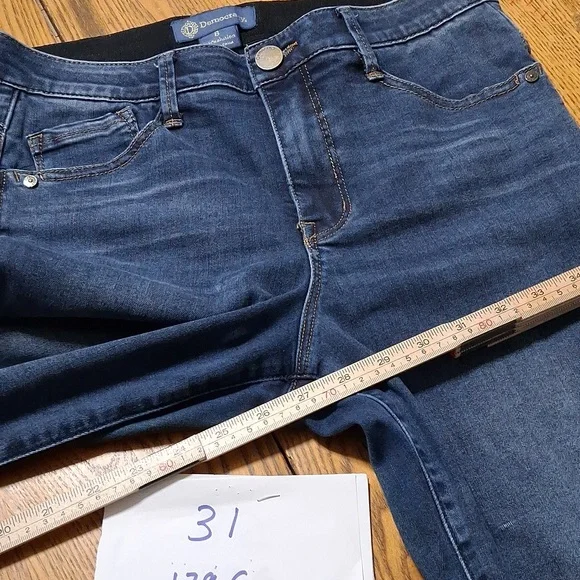 DEMOCRACY Jean Womens 8 BLUE Summer Preowned Denim Used AB SOLUTION Pants - Picture 3 of 6
